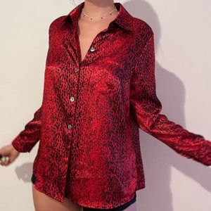 Satin Printed Blouse